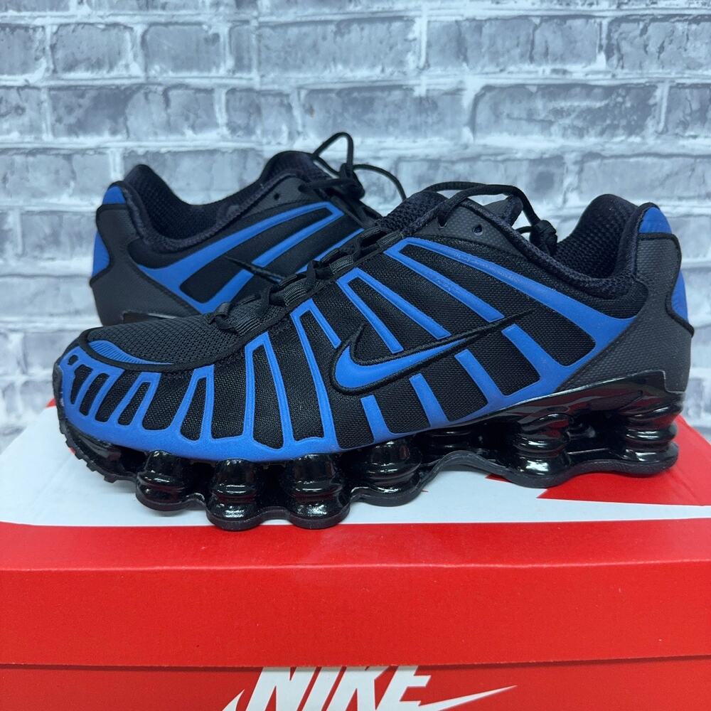 Nike Shox TL Black Court Blue Running Sneakers IH1338-002 Mens Size 9 New